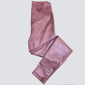 Sleek Brown Faux Leather Leggings
